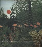 Negro Attacked by a jaguar Henri Rousseau